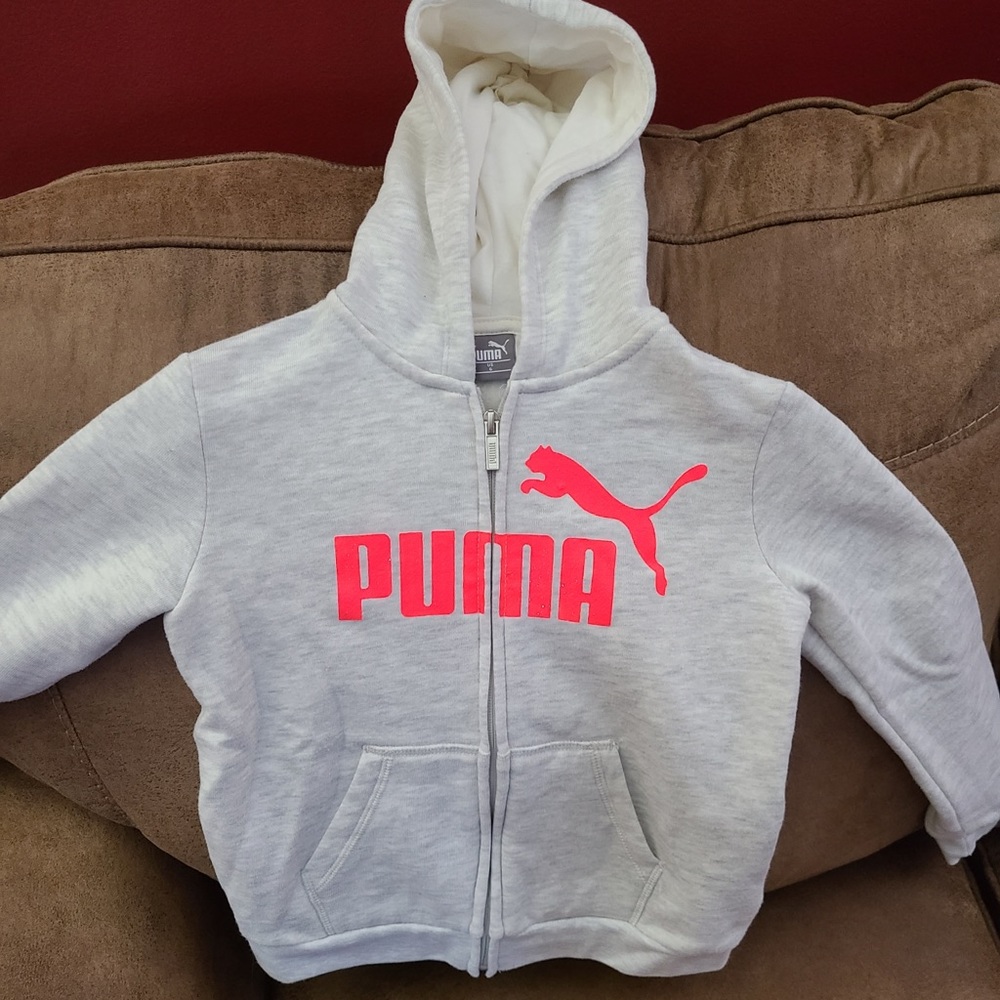 Kids Puma zip up hoodie